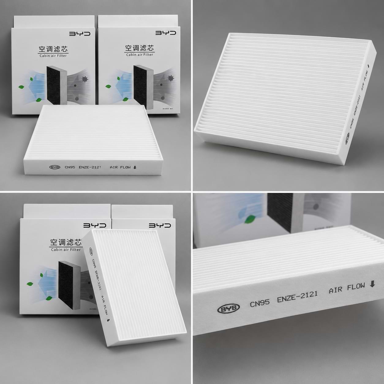 BYD CN95 Cabin Air Filter Replacement | Atto 2, Atto 3, Dolphin, Seal, Seal U, Song, King, Han, Tang & Sealion Models