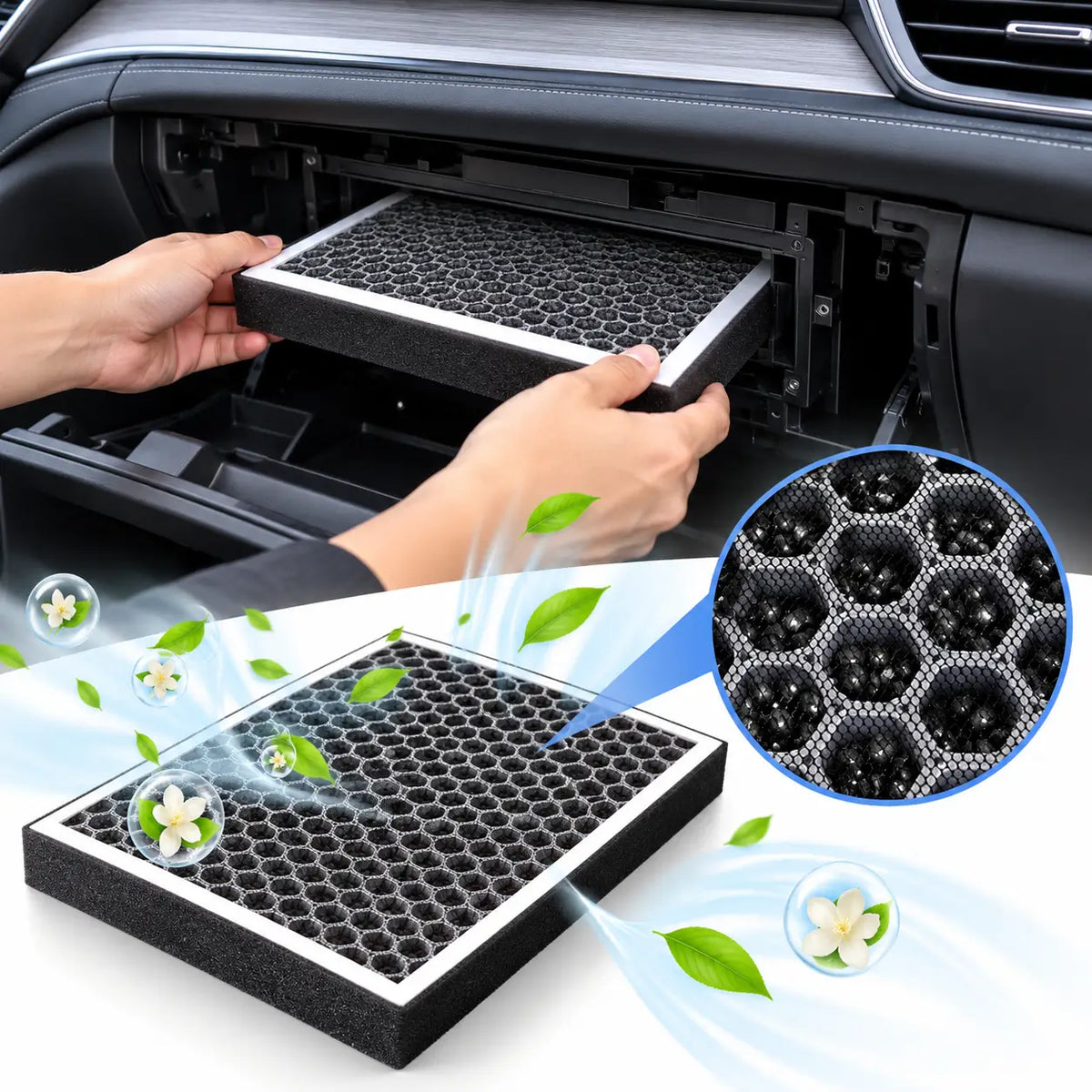 BYD SEAL U DM-i activated carbon cabin air filter installation