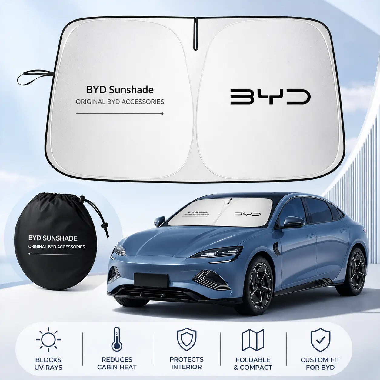 Premium Sunshade Reflector for BYD Seal EV 2022-2026 Interior Protection