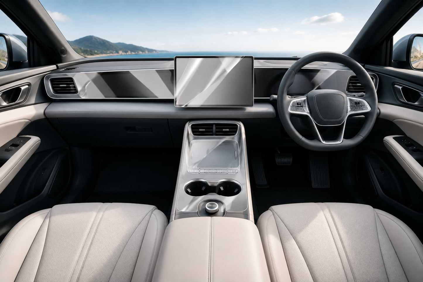 BYD SEALION 06 EV 2025 Center Console & Dashboard Protective Film | Anti-Scratch Interior Protection Sticker