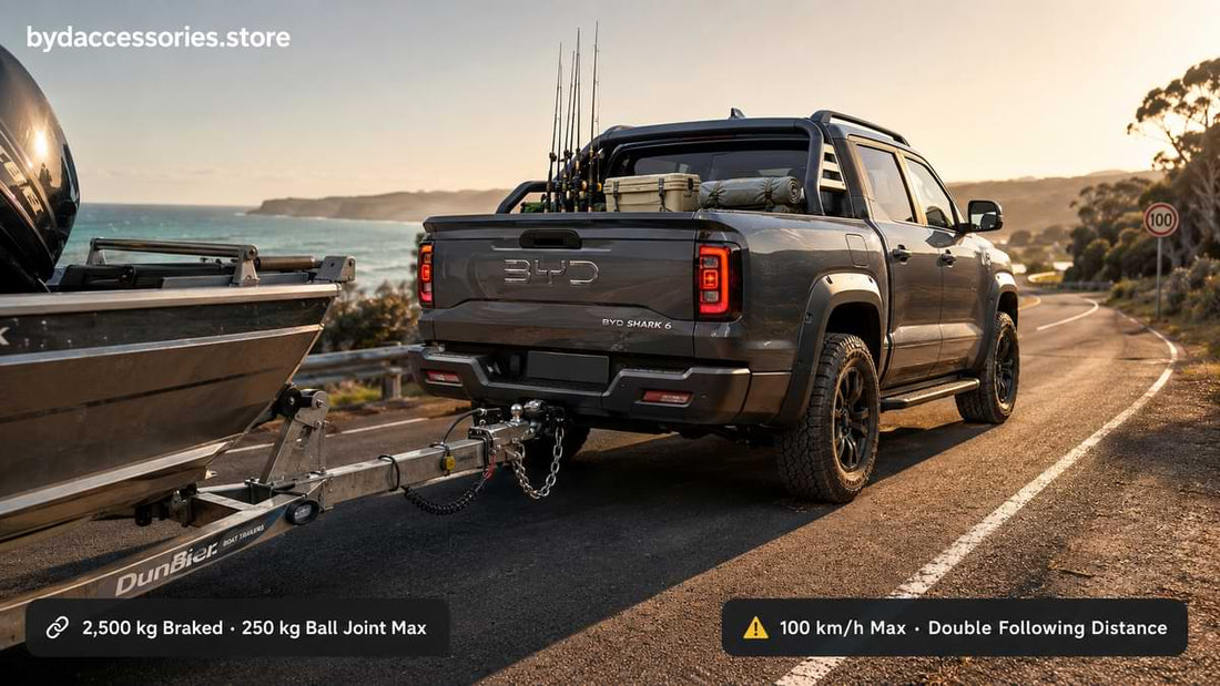 BYD Shark 6 Towing Boat Trailer setup