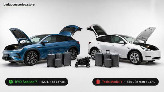 BYD vs Tesla Boot Space: Every Model Compared for Families