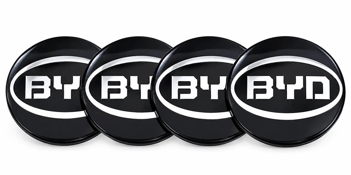 4PCS BYD Black Wheel Center Hub Caps Covers for Atto 3 Yuan Plus Song Plus Seal Seagull Dolphin Sealion