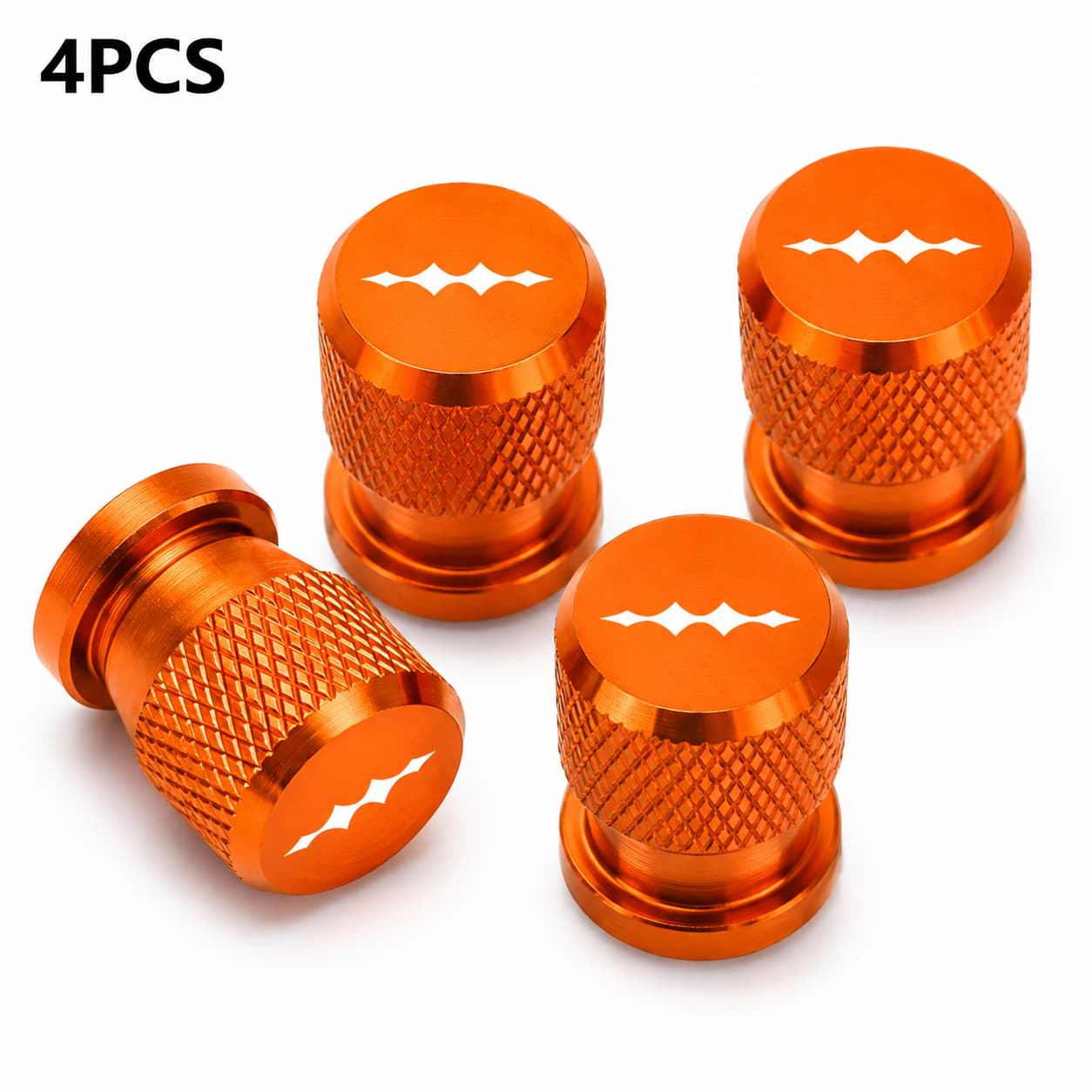 4Pcs Red Tire Valve Caps for BYD Leopard 5, Leopard 8, BAO 5, BAO 8 and Titanium 3
