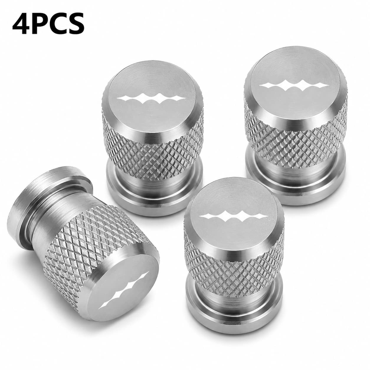 4Pcs Red Tire Valve Caps for BYD Leopard 5, Leopard 8, BAO 5, BAO 8 and Titanium 3
