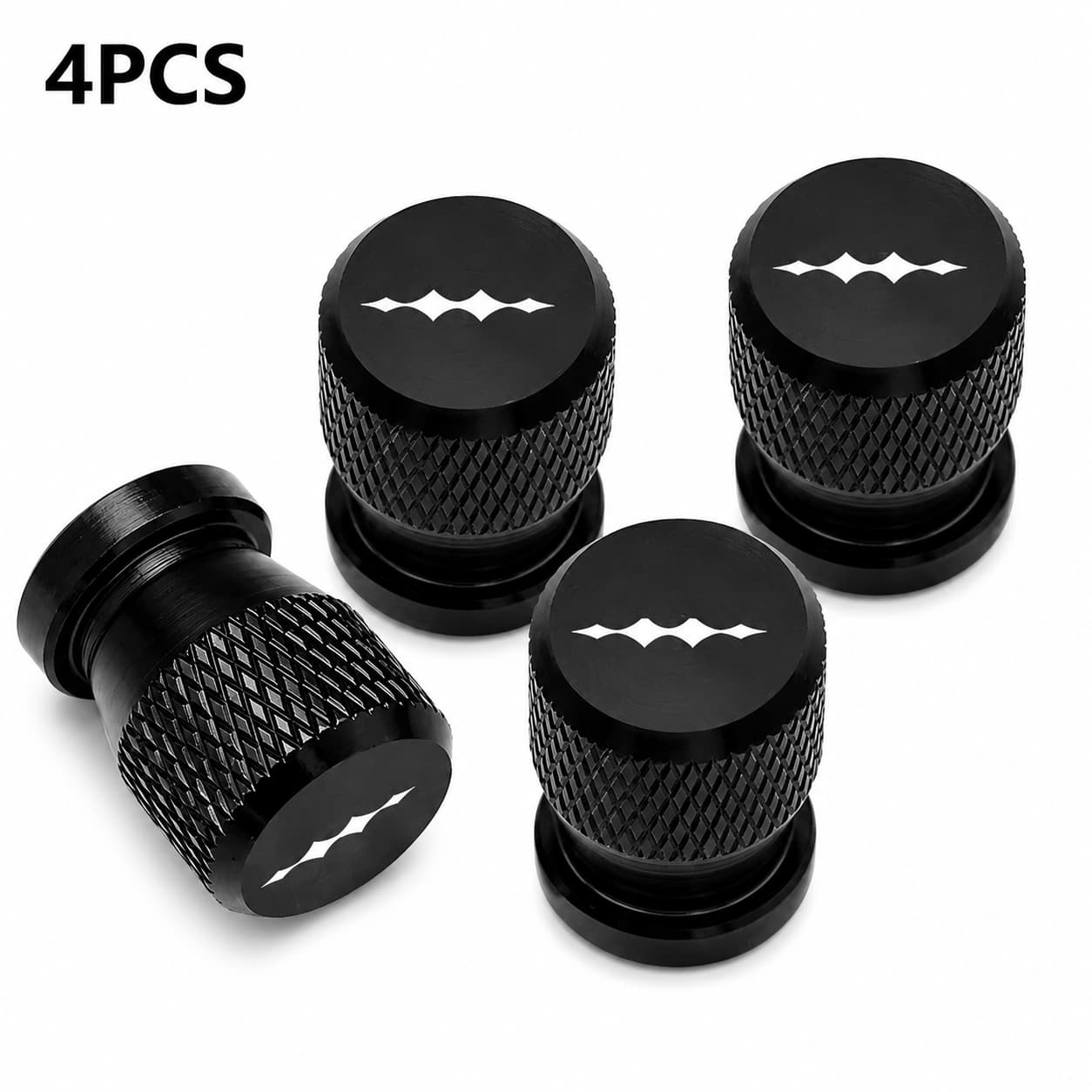 4Pcs Red Tire Valve Caps for BYD Leopard 5, Leopard 8, BAO 5, BAO 8 and Titanium 3
