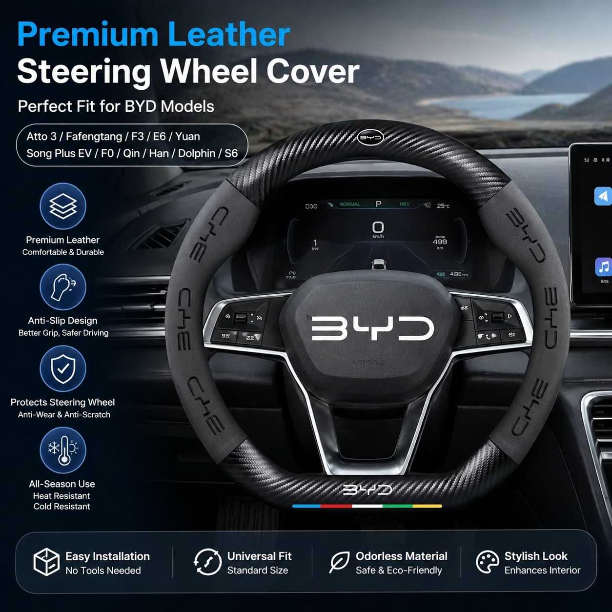 BYD ATTO3 ステアリングセンターパット BYD ATTO3 ステアリング