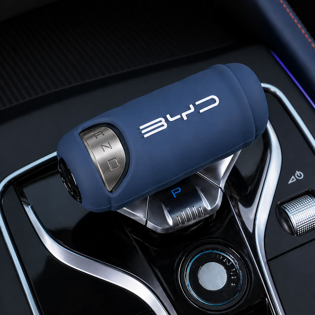 BYD_Atto_3_Gear_Knob_Cover_Silicone_blue