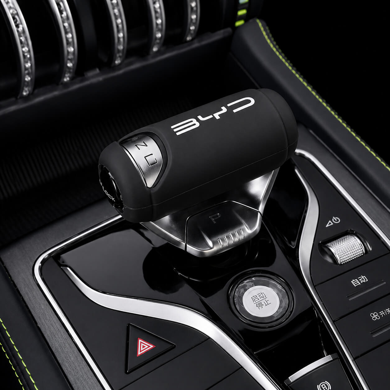 BYD_Atto_3_Yuan_Plus_Car_Gear_Knob_Protective_Cover_Silica_black