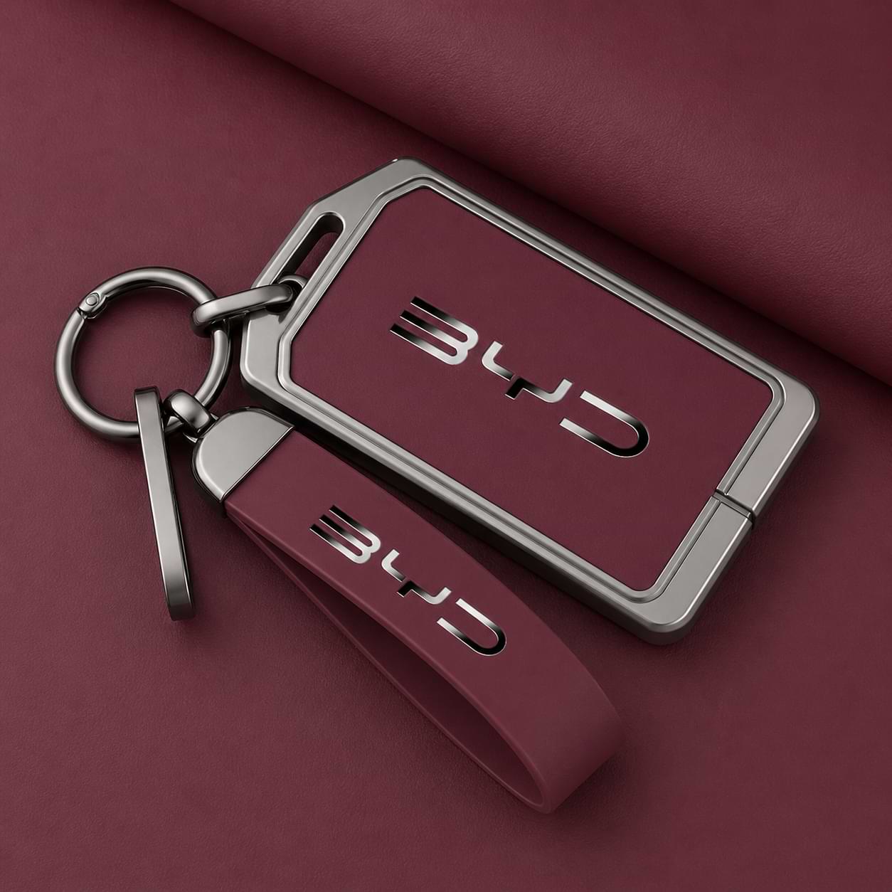 BYD_NFC_Key_Card_Case_Leather_Cover_grey_red