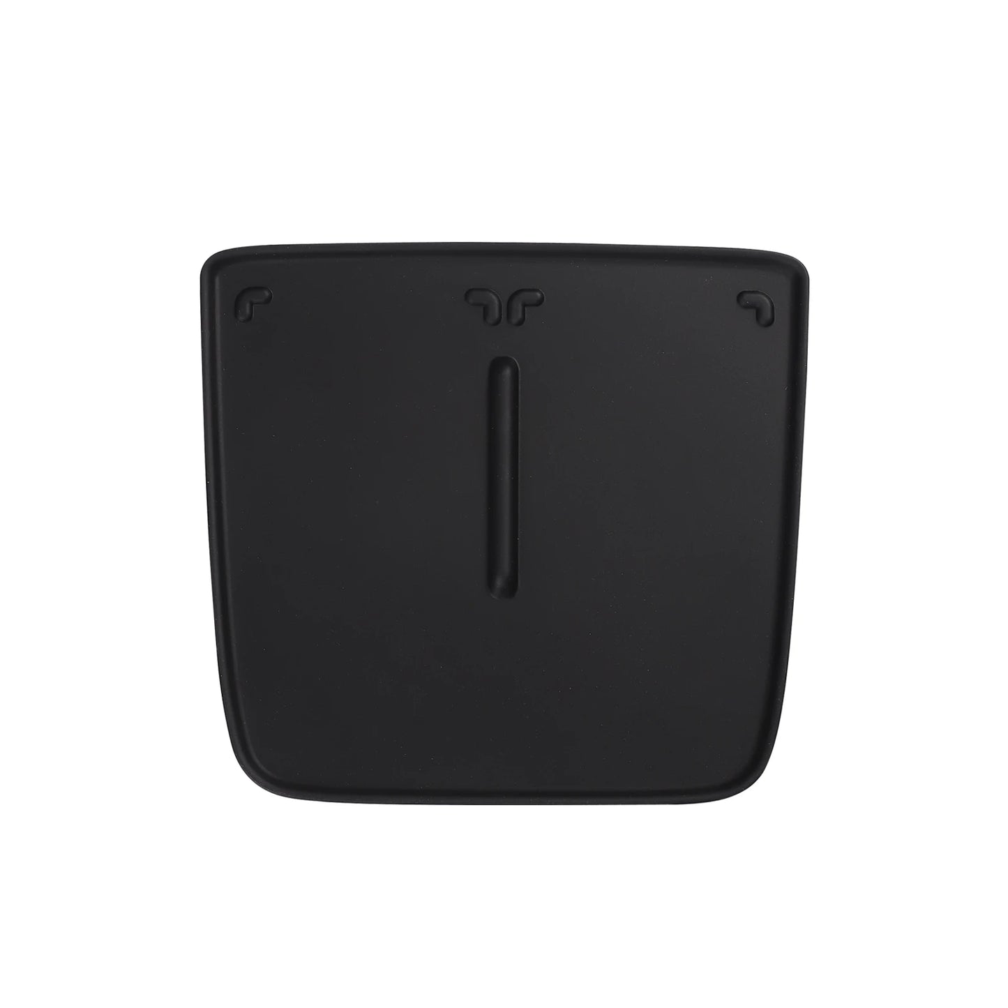 BYD_Seal Black square object with a central cutout on a white background