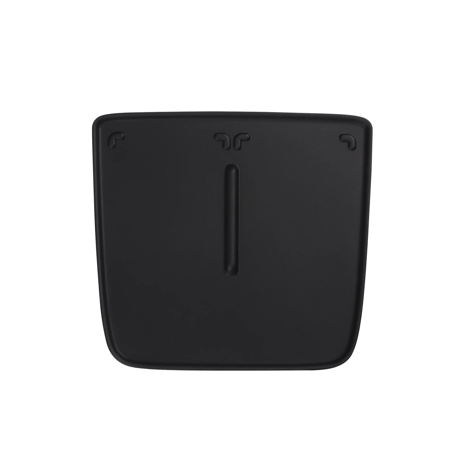 BYD_Seal Black square object with a central cutout on a white background