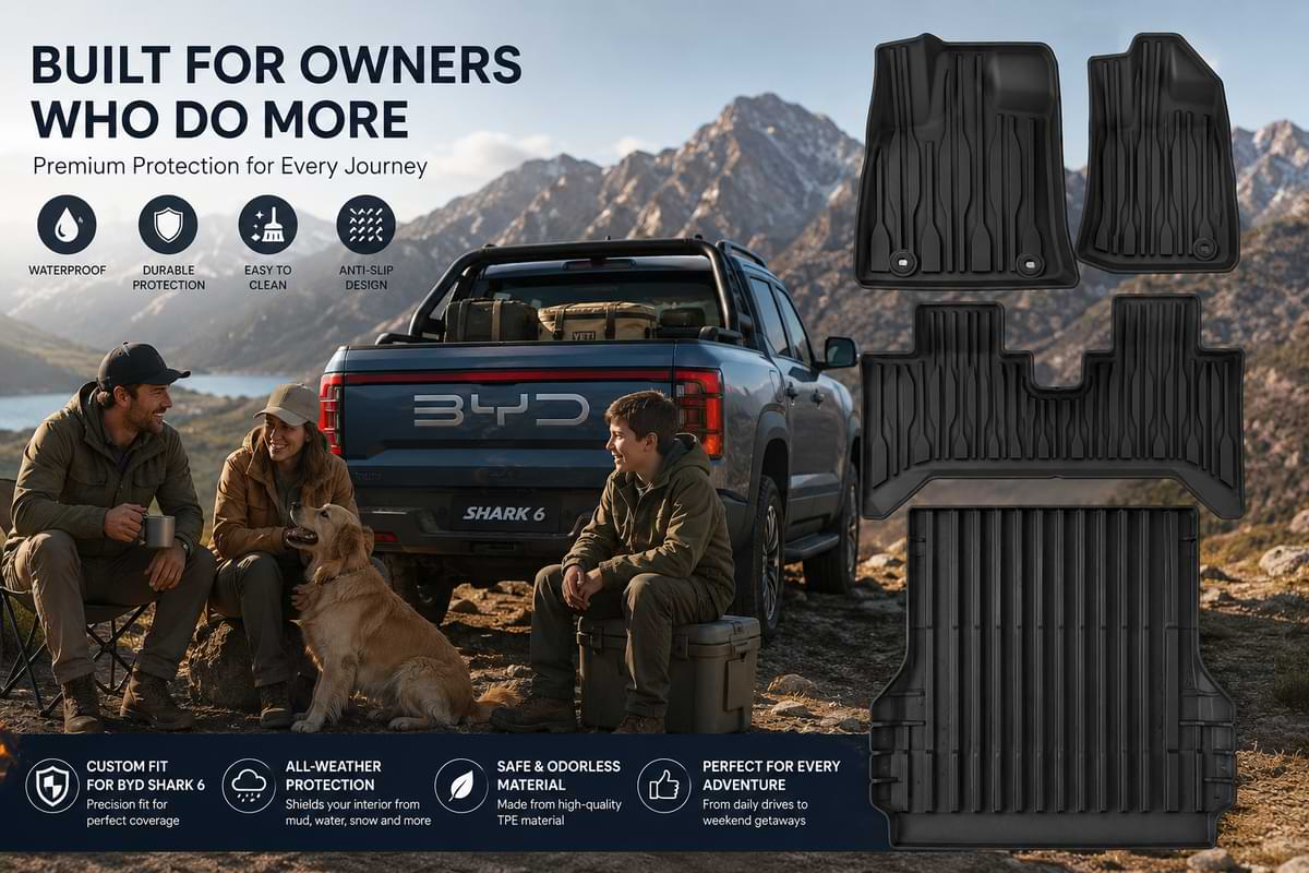 BYD Shark 6 2024-2025 TPE Floor Mats