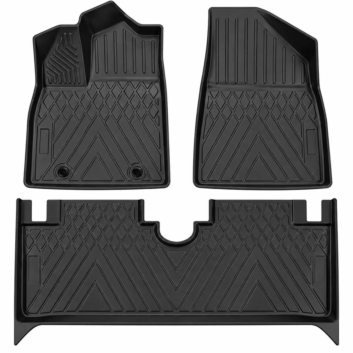 6-piece TPE floor mat set designed for right-hand-drive BYD Dolphin models.