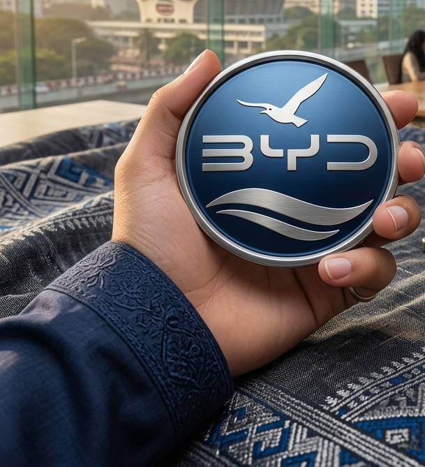 BYD logo teering_Wheel_Sticker_Stainless_Steel_Steering_for_BYD_Atto3_blue