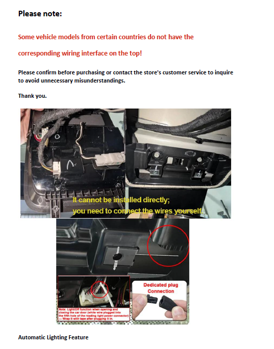 BYD Seagull & Dolphin Mini Inner Door Handle Reading Light (2PCS)