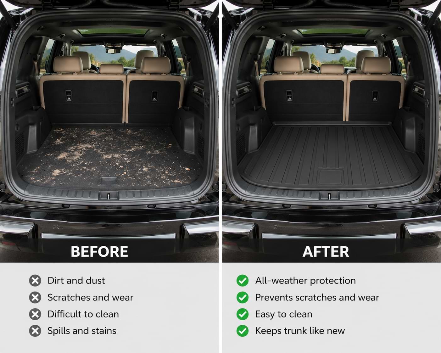 BYD Leopard 8 / DENZA B8 2025 TPE Waterproof Trunk Mat Rear Boot Cargo Liner Protector