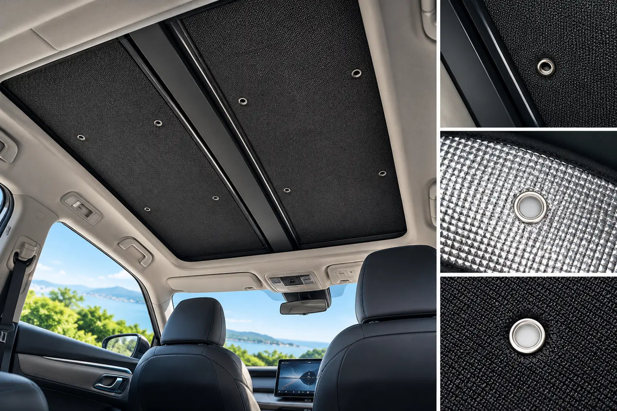 BYD Atto 3 Yuan Plus panoramic sunroof sunshade installed in car