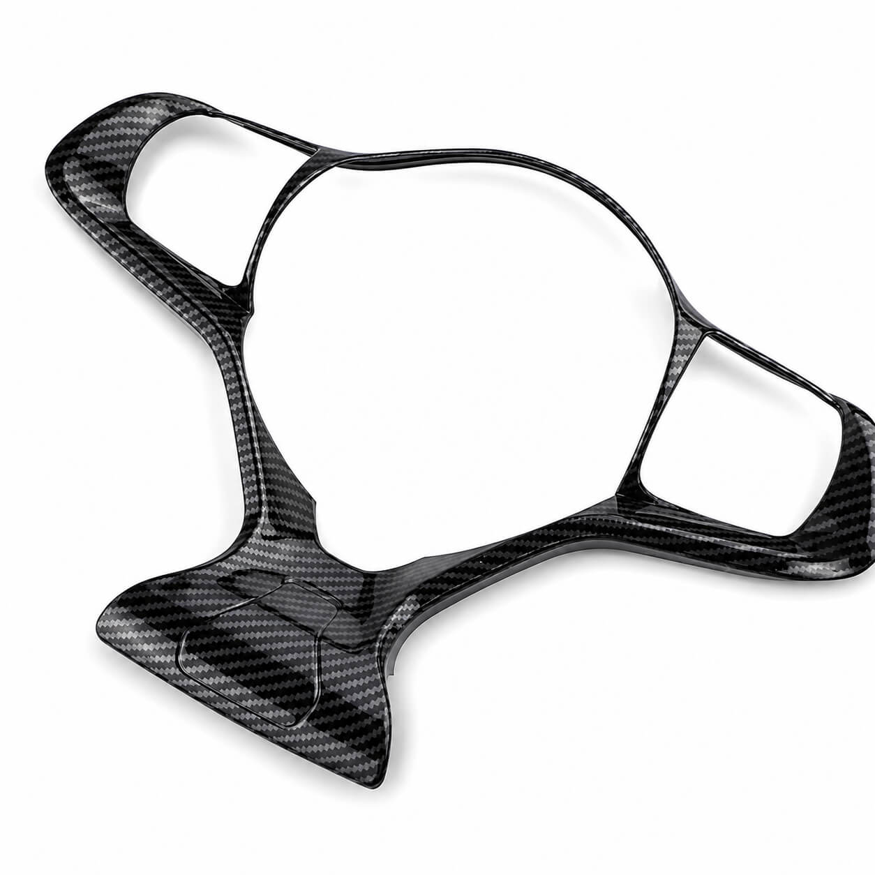 Carbon Fiber Steering Wheel Cover Trim for BYD Atto 3, Yuan Plus & Dolphin (2022–2025)