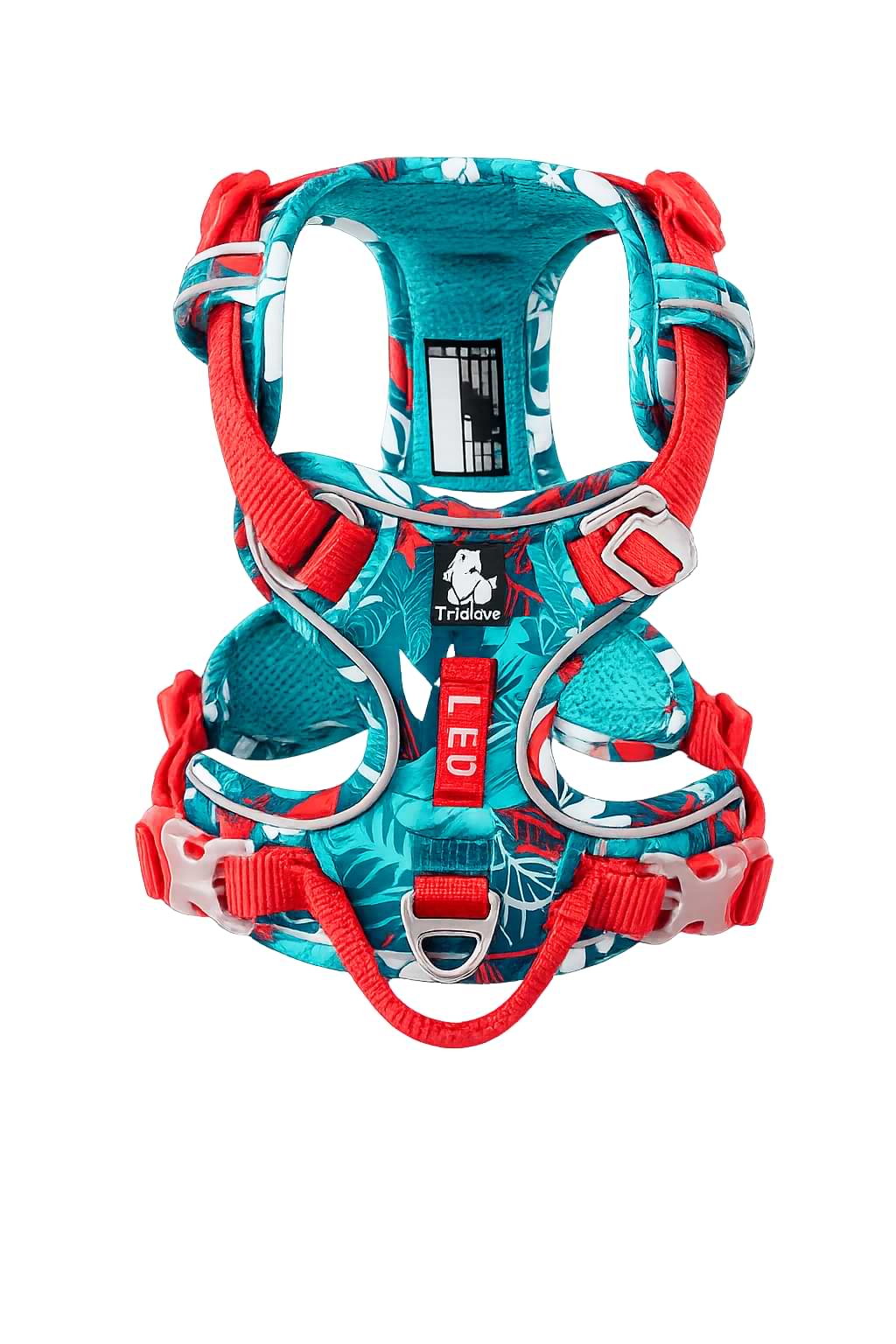Adjustable Dog Harness for Outdoor Walking blue
