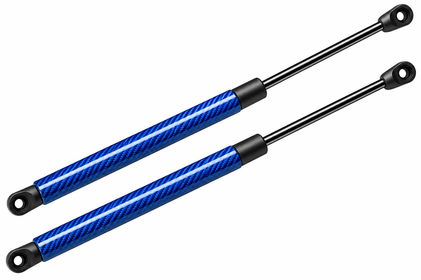 BYD Dolphin hood damper with yellow carbon fiber finish and gas strut support