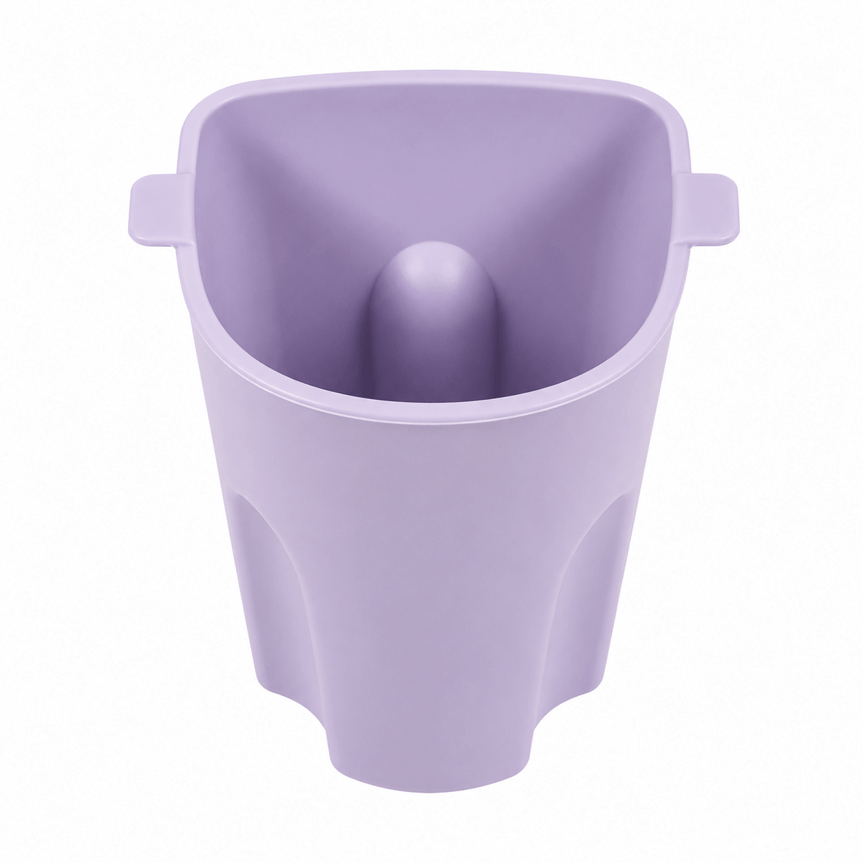 BYD Dolphin rear cup holder storage box in black for 2021–2025 models, removable ABS console organizer with drainage design purple