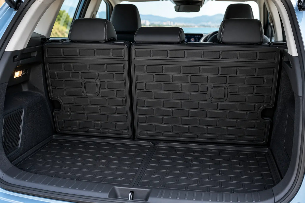 BYD Dolphin XPE backrest mat installed in rear cargo area