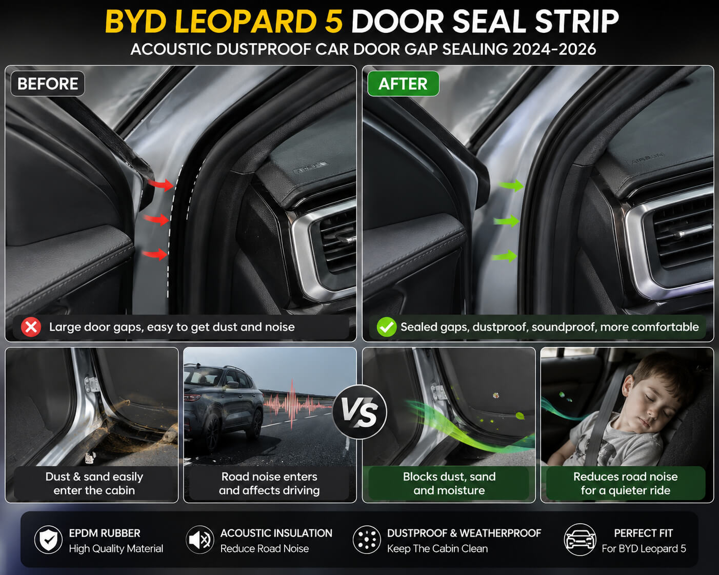 BYD emergency escape hammer with window glass breaker and seat belt cutter
