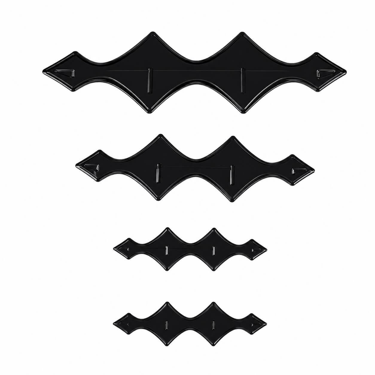 BYD Leopard 5 Front and Rear Logo Cover Black Carbon Trim 2023-2025