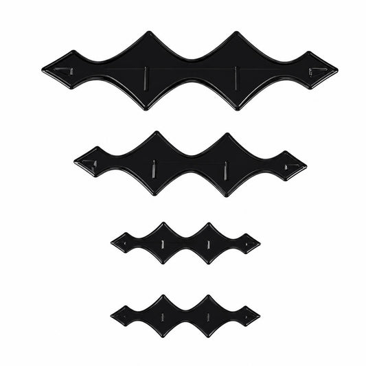 BYD Leopard 5 Front and Rear Logo Cover Black Carbon Trim 2023-2025
