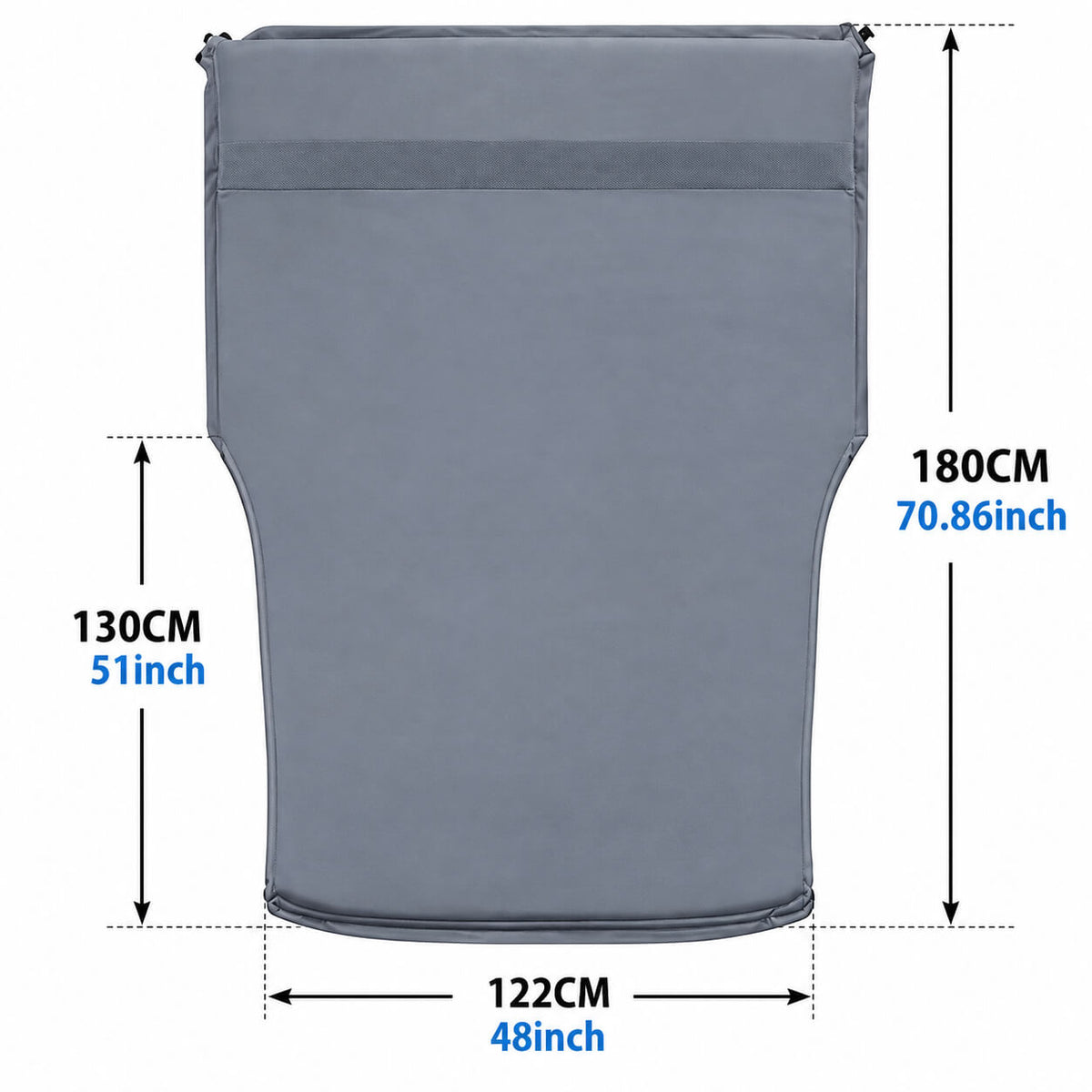 BYD Leopard 5 air mattress dimensions 180cm x 122cm