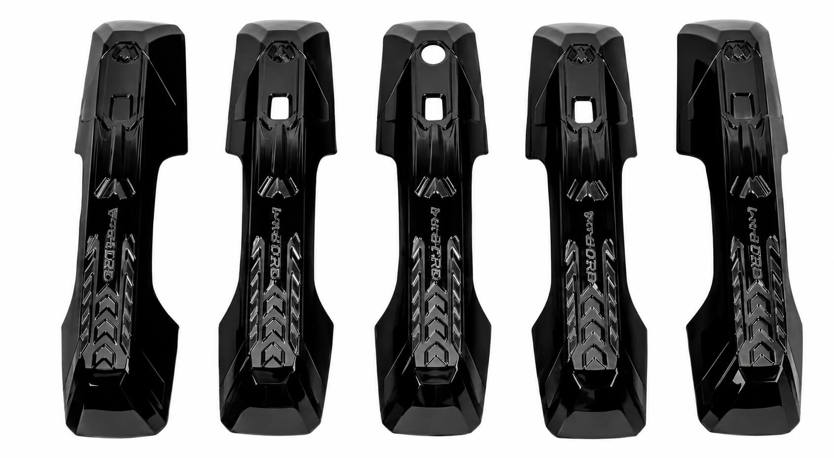 5PCS Black Door Handle Cover Trim for BYD Leopard 5 Denza B5