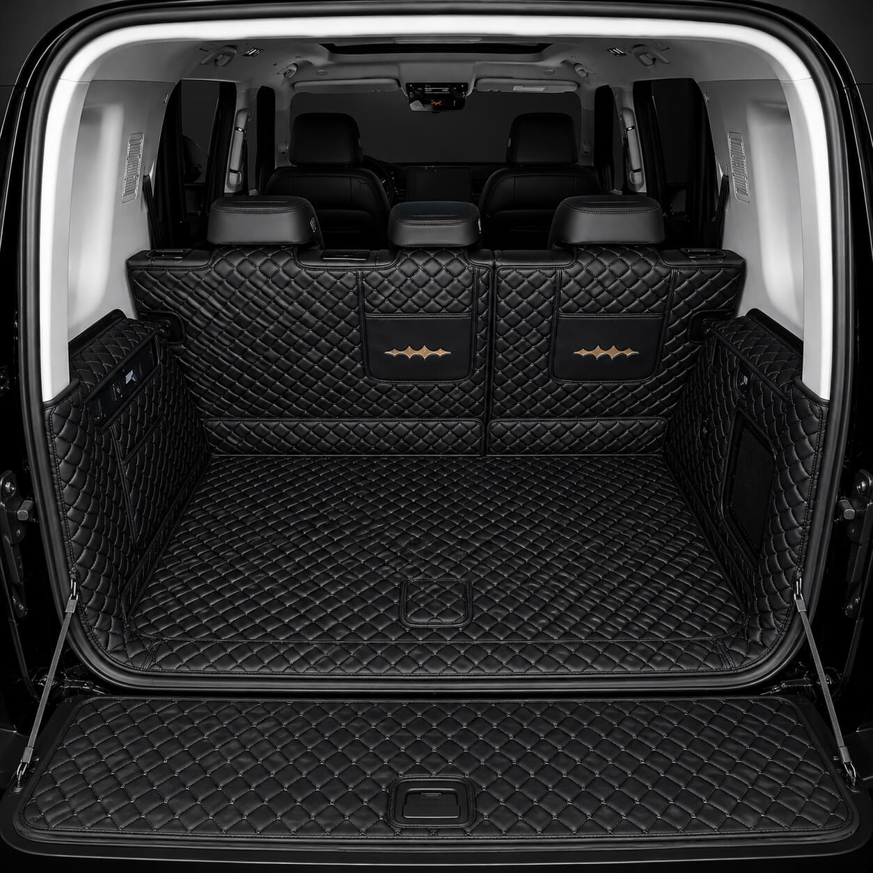BYD Leopard 5 Denza B5 Full Coverage Leather Trunk Mat Cargo Liner black
