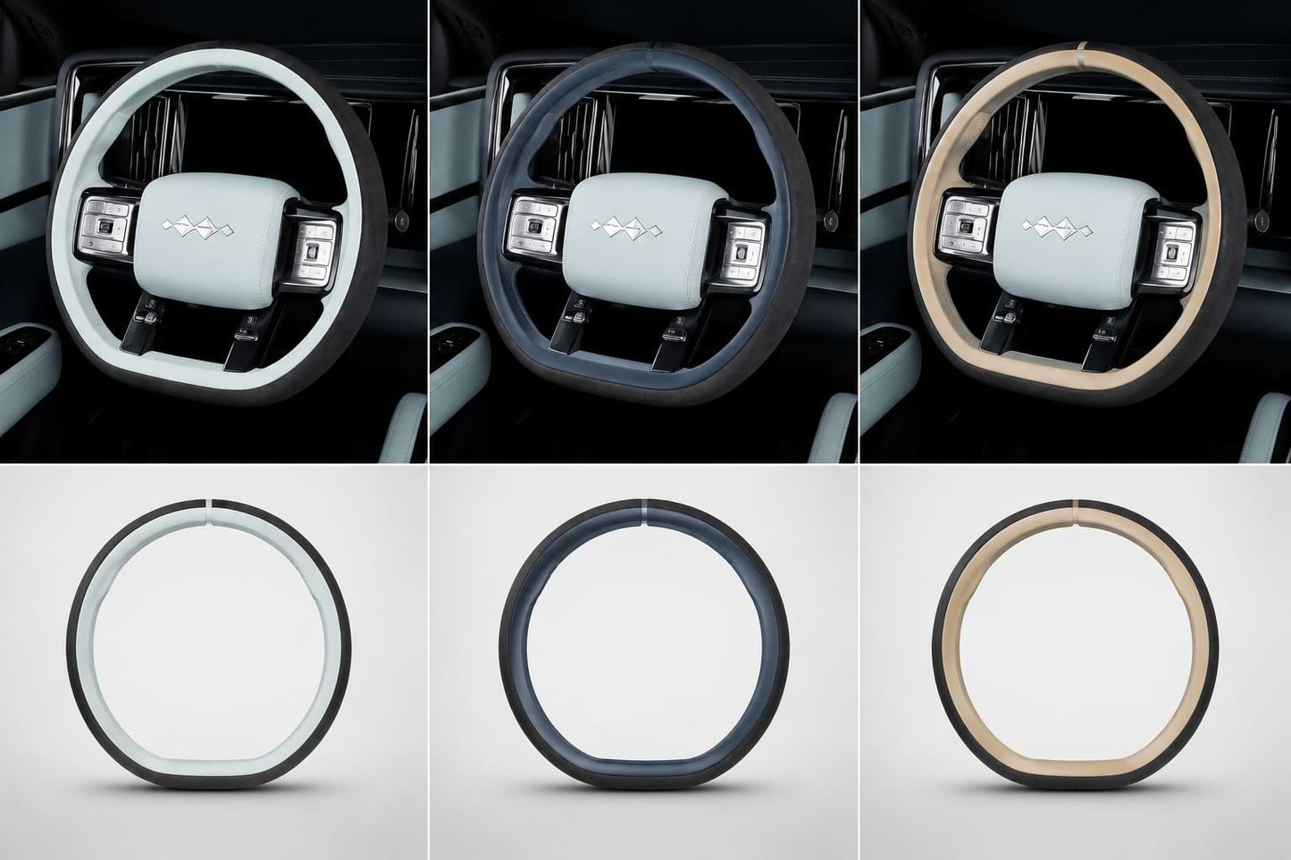 BYD Leopard 5 Full-Cover Suede Steering Wheel Cover | Premium Protection