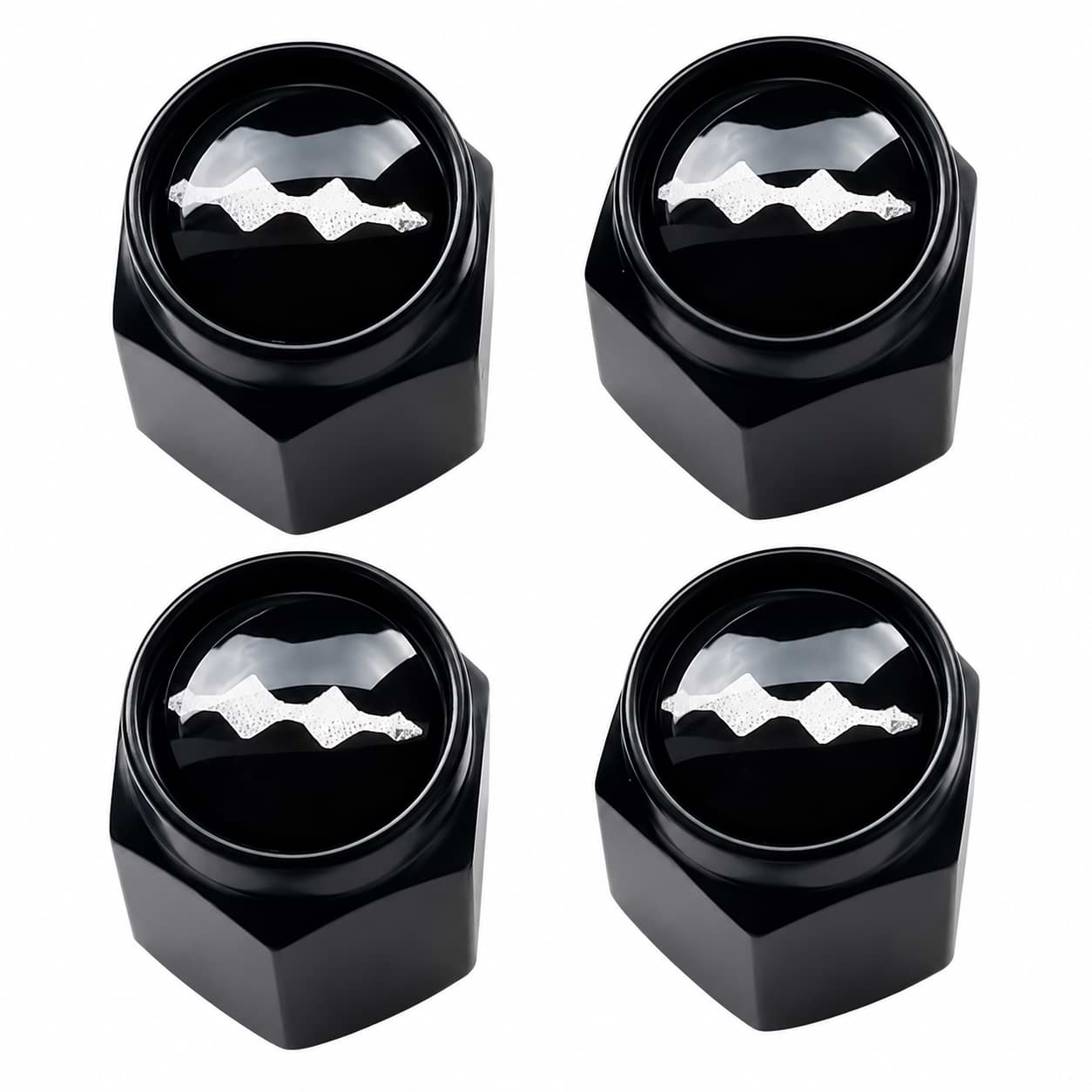 BYD Leopard 5 Leopard 8 Black Metal Tire Valve Stem Caps
