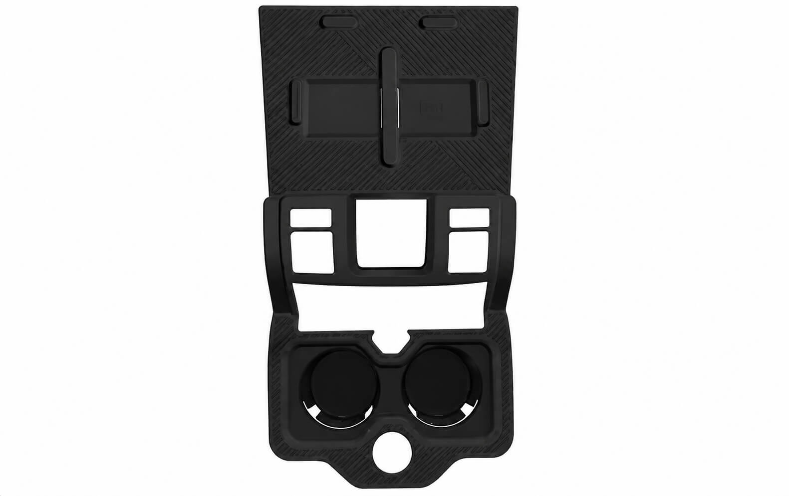 BYD Leopard 8 2024 2025 Center Console Silicone Protective Pad Storage Tray black