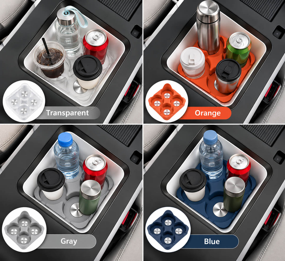 BYD Leopard Ti7 refrigerator cup holder silicone pad in practical car use
