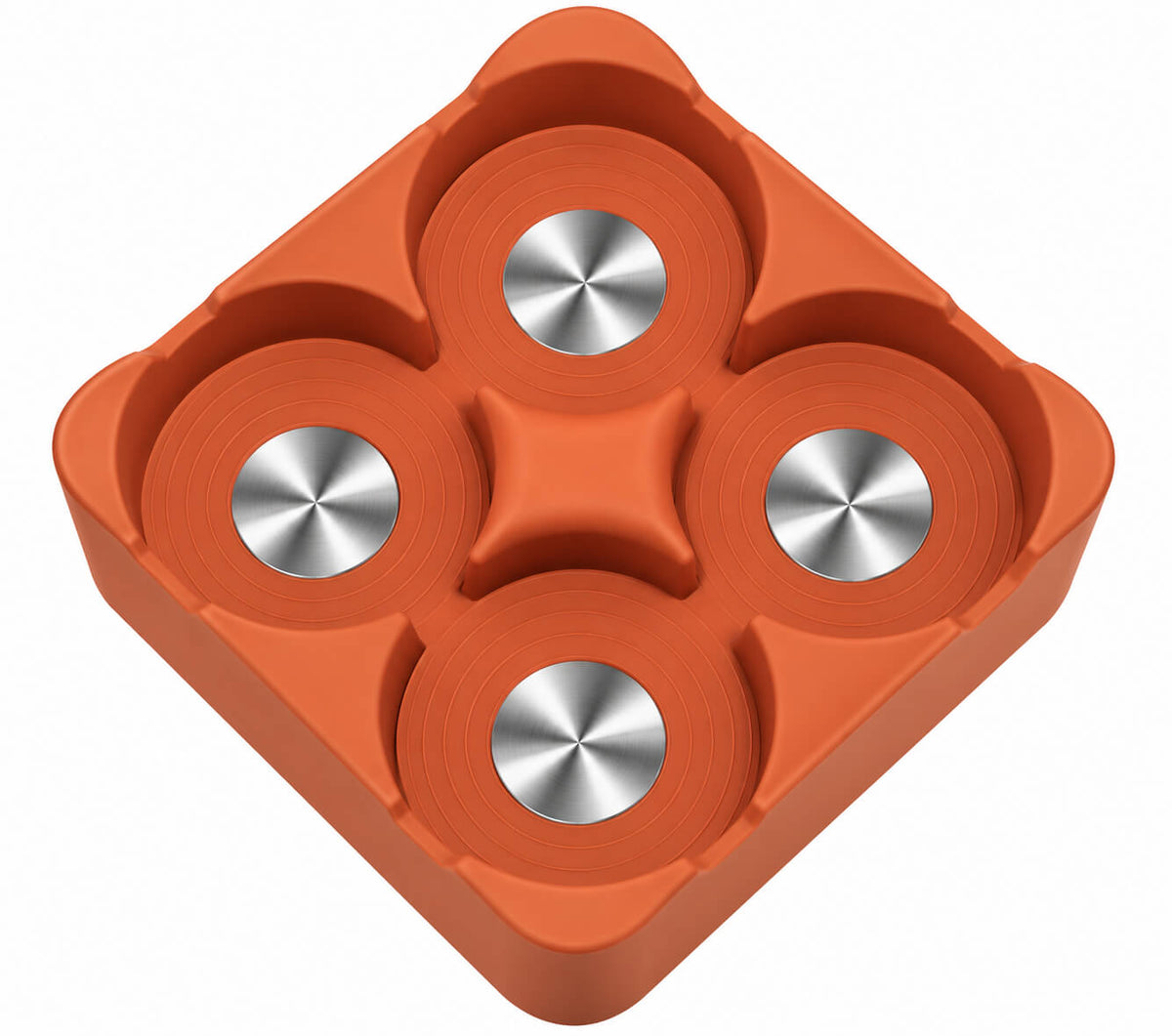 BYD Leopard Ti7 refrigerator cup holder silicone pad in transparent, orange, gray and blue