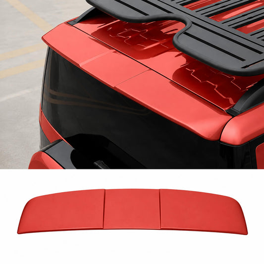 BYD Leopard Titanium 7 TI7 2025 rear roof spoiler fixed tail wing installed red