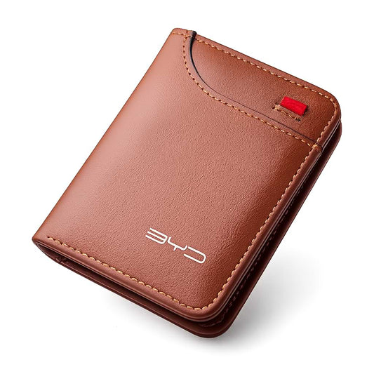 BYD Mini Car Document Wallet – Brown Leather Interior Organizer