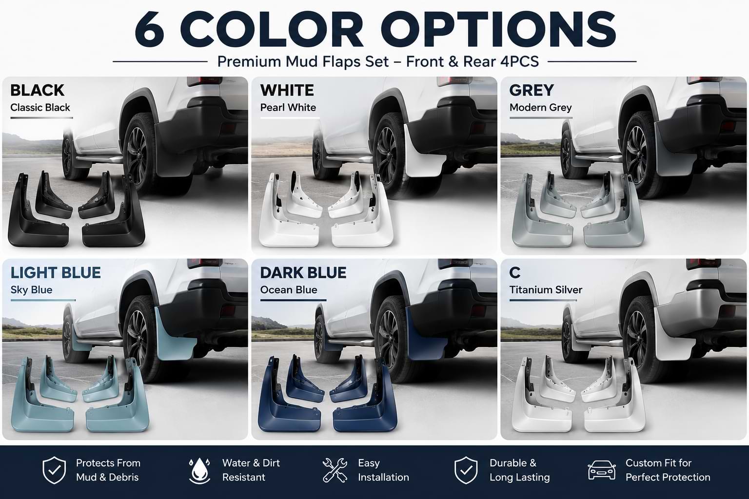 BYD Seal 6 DM-i Touring 2025 2026 Mud Flaps Front Rear Splash Guards
