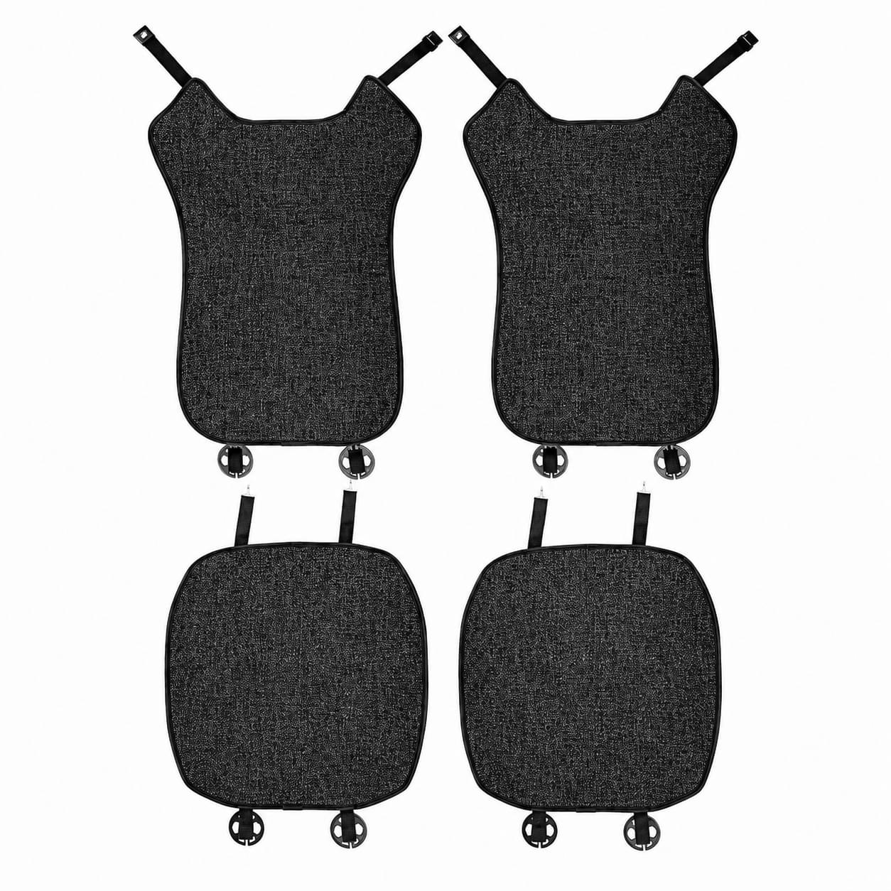 Grey front seat cushion and backrest cover set designed for BYD Seal EV 2023-2024 models