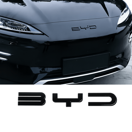 BYD Seal U Sealion 6 Black Front Badge & Rear Emblem Sticker | Song Plus DM-i Logo Cover