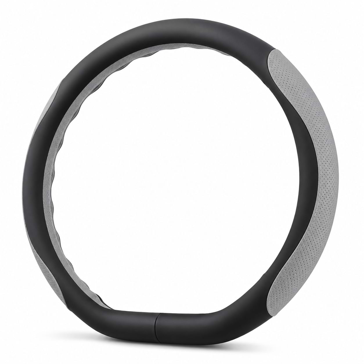 Universal black and grey anti-slip steering wheel cover for BYD Sealion 8 (Atto 8) and BYD Tang L, all-season interior accessory.