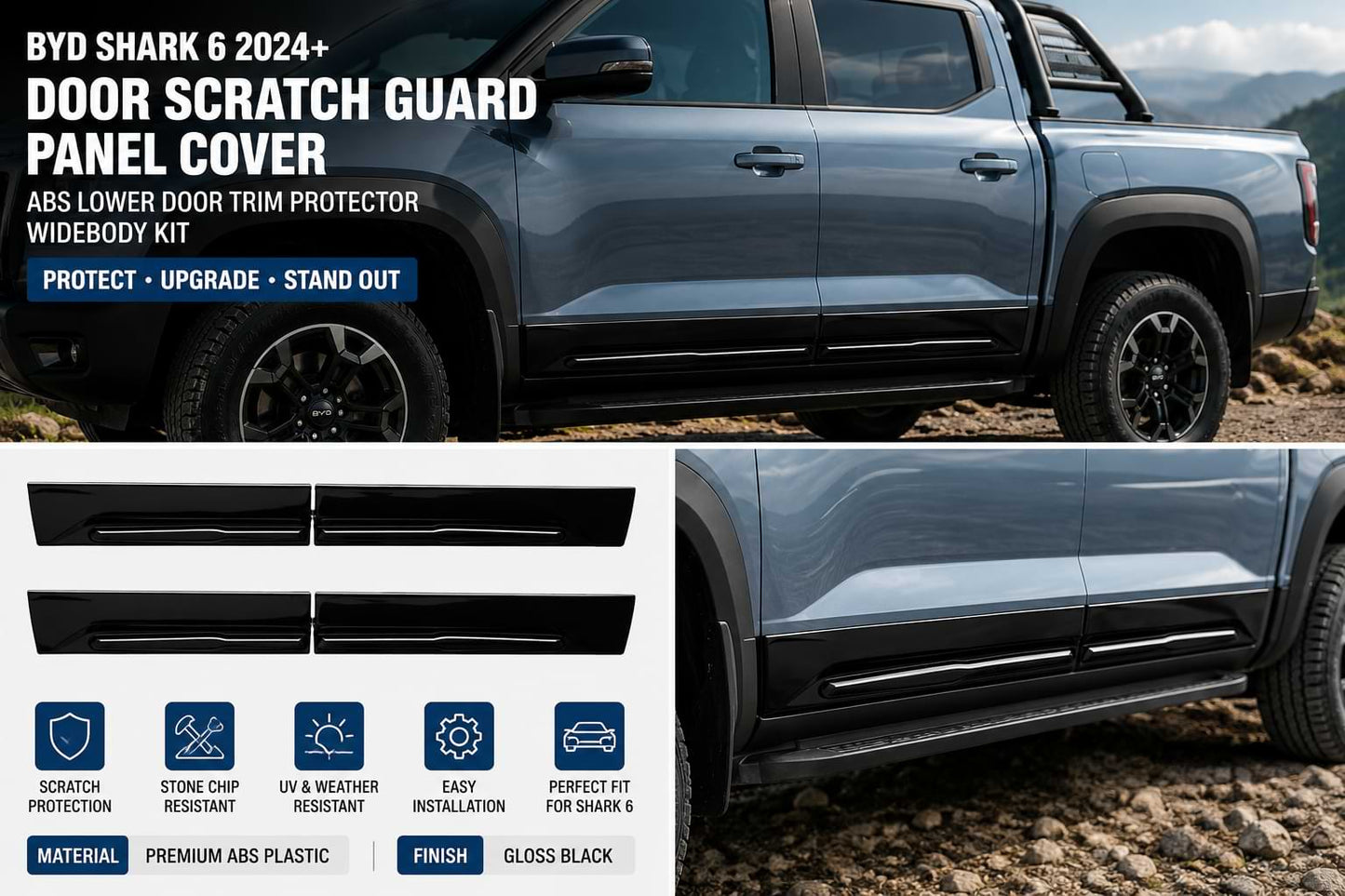 BYD Shark 6 Door Scratch Guard Panel Cover