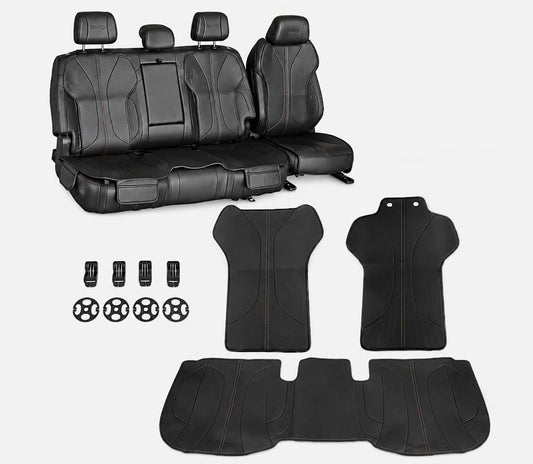 Premium black Nappa leather seat cover full set for BYD Shark 6 interior