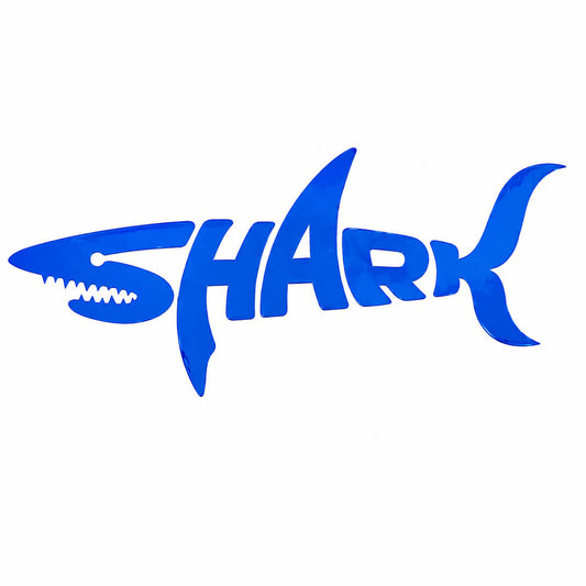 BYD Shark 6 Reflective blue Shark Decal Sticker