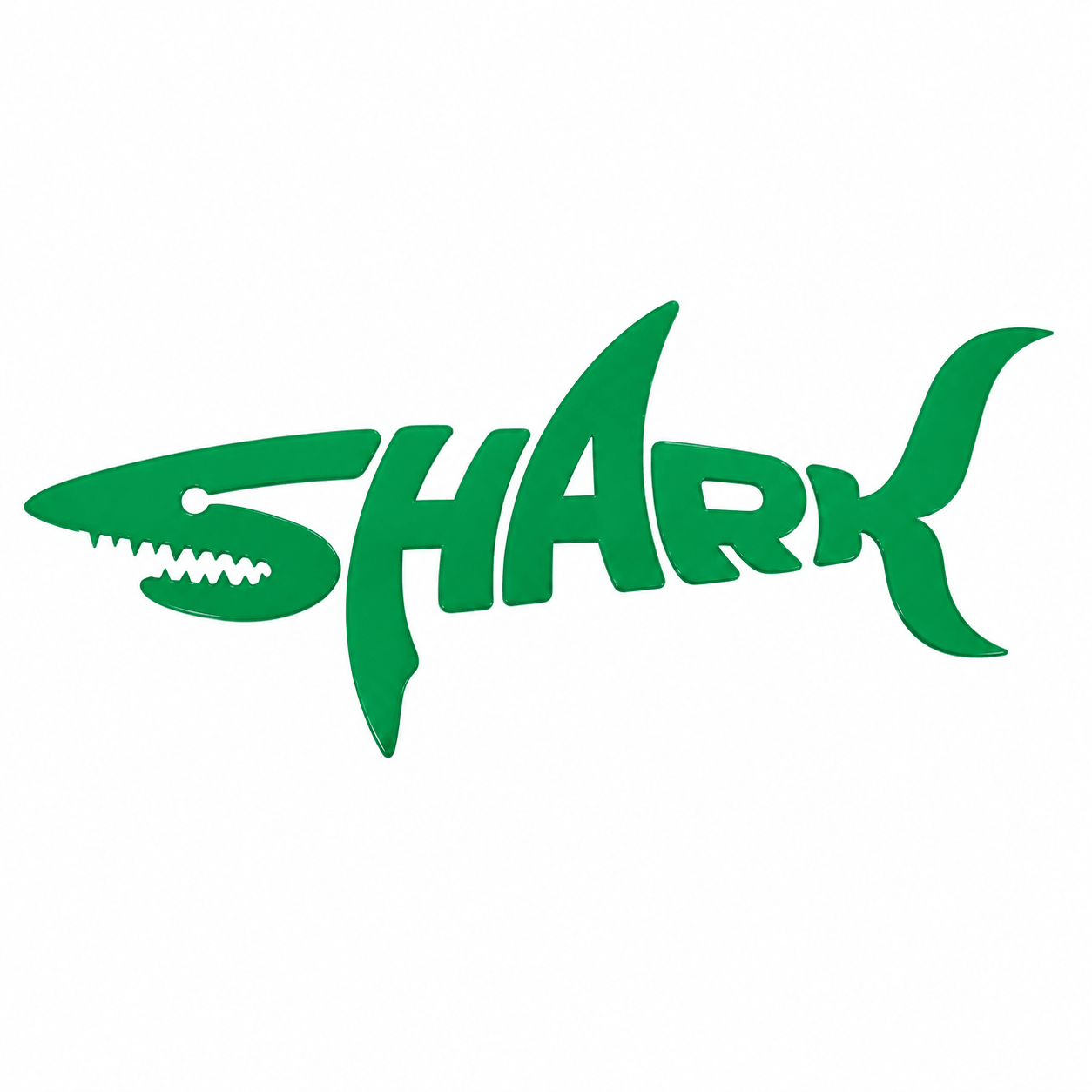BYD Shark 6 Reflective green Shark Decal Sticker