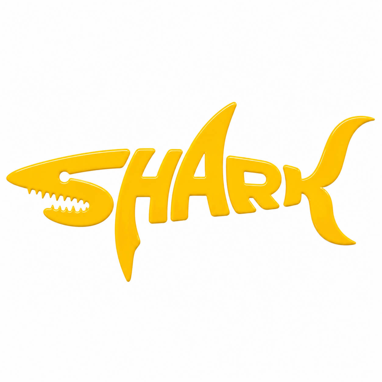 BYD Shark 6 Reflective yellow Shark Decal Sticker