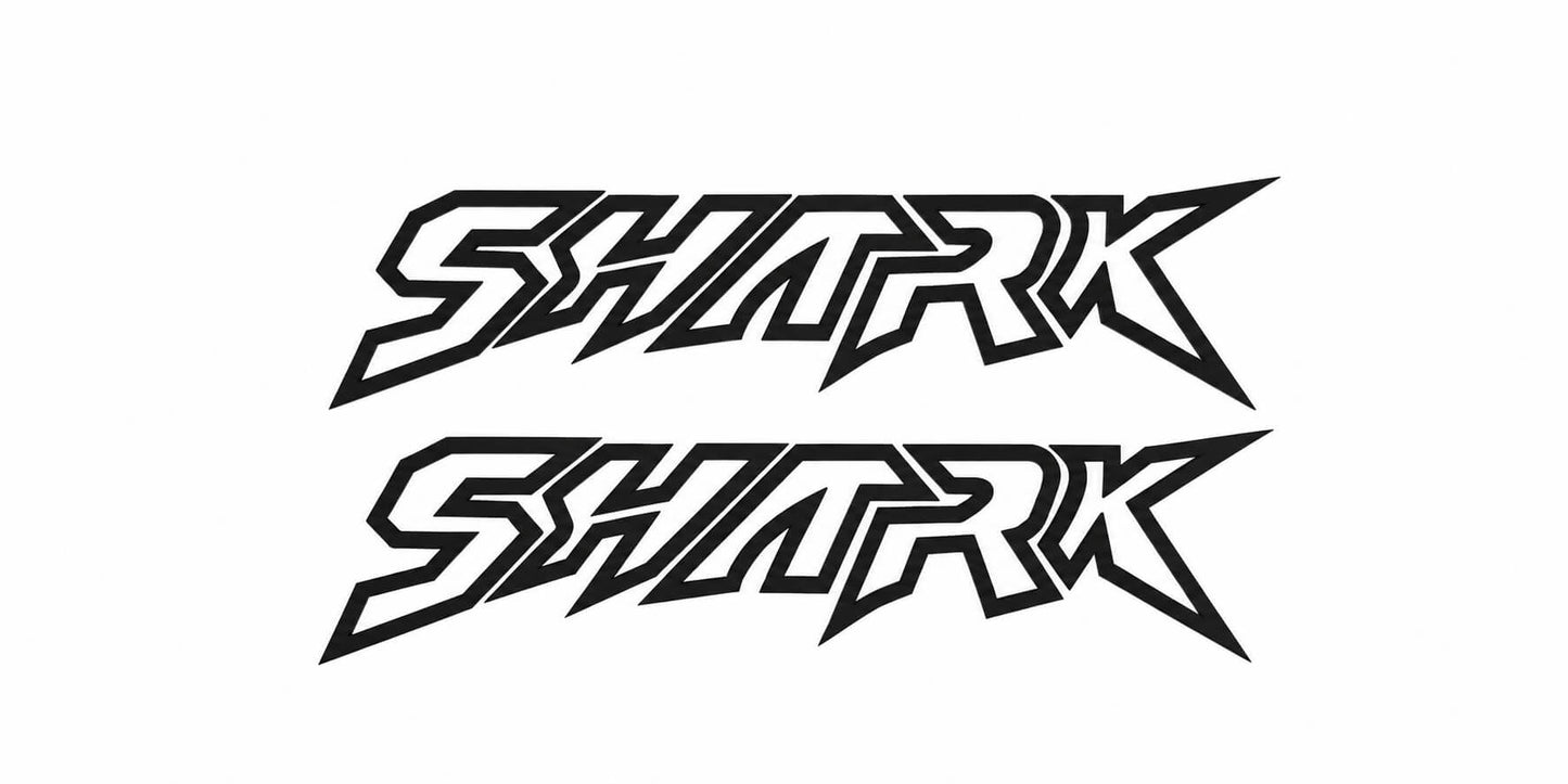 BYD Shark 6 Reflective Orange Shark Logo Sticker